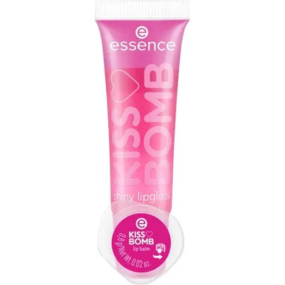Luciu de buze & balsam 2 in 1 Kiss Bomb Shiny Set Nr. 01 Strawberry Pie, 10.8ml, Essence