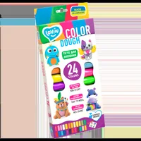 Set plastilina Lovin Shine&Aroma Dough, 24 x15g, Oktoclay