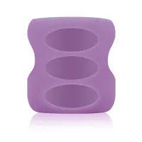 Protectie silicon pentru biberon din sticla cu gat larg violet, 270ml, Dr. Brown's