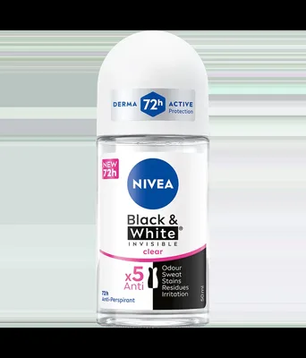 Deodorant roll-on pentru femei Black & White, 50ml, Nivea