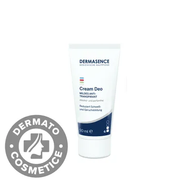 Deodorant crema pentru pielea sensibila din zona axilei si palmelor & talpilor, 50ml, Dermasence
