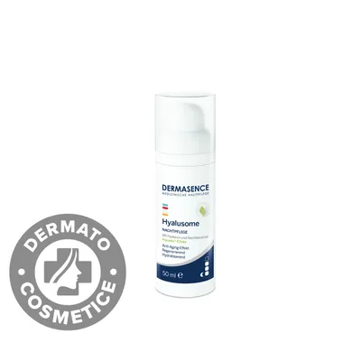 Crema de noapte regeneratoare anti-aging pentru fata Hyalusome, 50ml, Dermasence