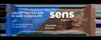 Baton proteic cu aroma de Ciocolata Neagra si Brownie, 60g, Sens