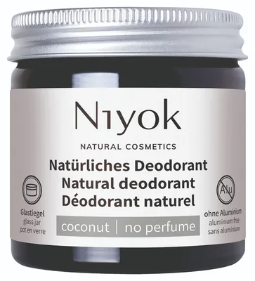 Deodorant crema 100% natural fara parfum, 40ml, Niyok