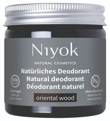 Deodorant crema 100% natural cu aroma de Oriental Wood, 40ml, Niyok
