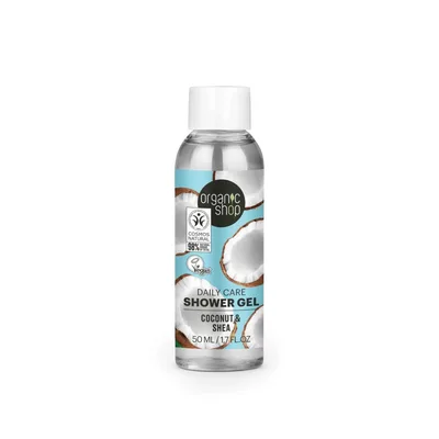 Gel de dus Coconut & Shea, 280ml, Organic Shop