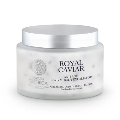Exfoliant de corp revitalizant anti-age Royal Caviar, 300ml, Natura Siberica