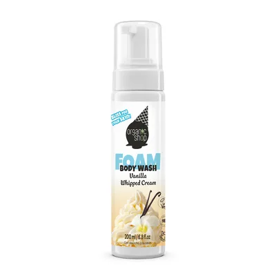 Spuma de curatare Vanilla Whipped Cream, 200ml, Organic Shop