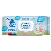 Servetele umede pentru copii cu apa de aloe si D-Pantenol, 50 bucati, Go Wipes