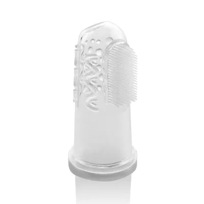 Periuta de dinti din silicon pentru folosire pe deget 79249, 2 bucati, Reer