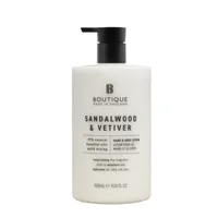 Lotiune pentru maini si corp cu parfum de Lemn de Santal & Vetiver, 500ml, Boutique