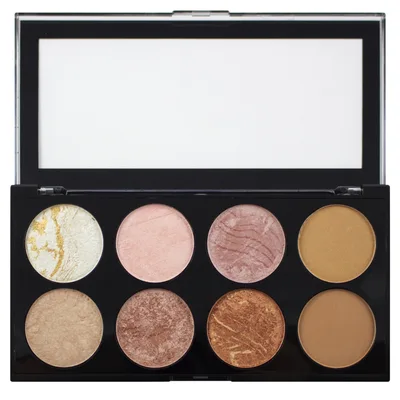 Paleta de farduri de obraz Ultra Blush Palette Golden Sugar, 12.8g, Makeup Revolution