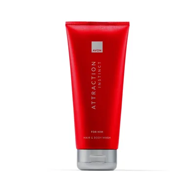 Gel de dus pentru par si corp Attraction Instinct, 200ml, Avon