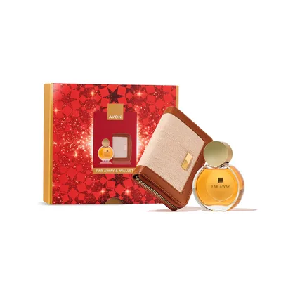 Set pentru femei Far Away si Portofel, Avon