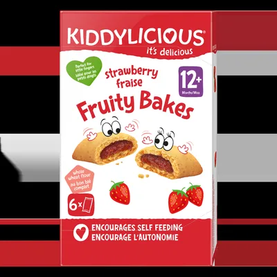 Biscuiti moi cu capsuni +12 luni, 132g, Kiddylicious