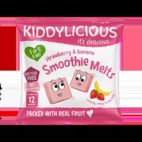 Gustare din bucati de piure de fructe cu capsuni si banane +12 luni, 6g, Kiddylicious