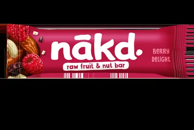 Baton cu zmeura raw vegan, 35g, Nakd