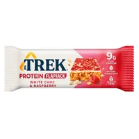 Baton cu aroma de cicolata alba si zmeura cu proteine, 50g, Trek