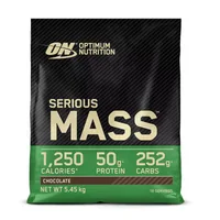 Gainer pudra proteica proteine din zer 100% Serious Mass Ciocolata, 2.73kg, Optimum Nutrition