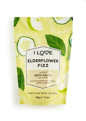 Sare de baie ElderFlower Fizz Signature, 500g, I Love Cosmetics