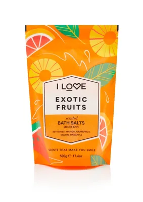 Sare de baie Exotic Fruit Signature, 500g, I Love Cosmetics