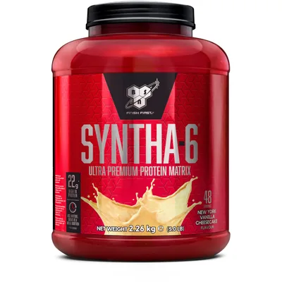 Pudra proteica proteine din zer izolat proteic Syntha 6 New York Vanilla Cheesecake,  2.26kg, BSN