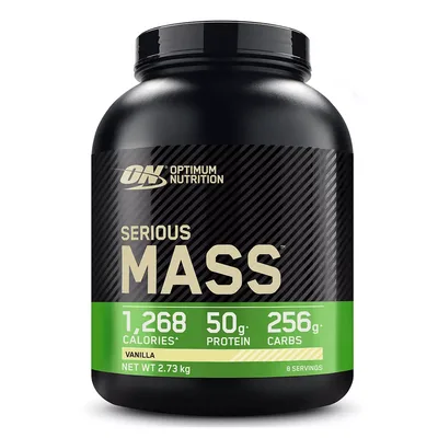 Gainer pudra proteica proteine din zer 00% Serious Mass Vanilie 5.45kg, Optimum Nutrition