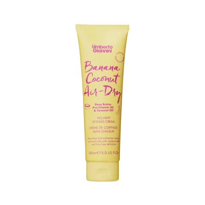 Crema styling fara caldura pentru parul cret Banana Coconut Air Dry, 150ml, Umberto Giannini