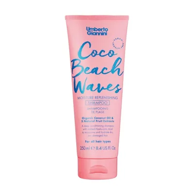 Sampon hidratant pentru bucle lejere Coco Beach Waves, 250ml, Umberto Giannini