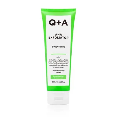 Scrub pentru corp cu AHA Exfoliator, 250ml, Q+A