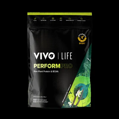 Proteine vegetale si BCAA cu aroma de Vanilie Perform Pro, 936g, Vivo