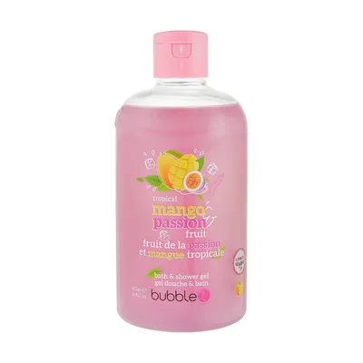 Gel de dus si baie cu aroma de mango si fructul pasiunii, 500ml, Bubble T