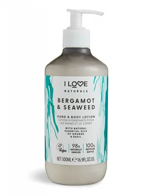 Lotiune de maini si corp Bergamot Seaweed Naturals, 500ml, I Love Cosmetics