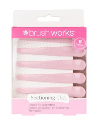 Agrafe de par pentru sectionarea parului, 6 bucati, Brushworks