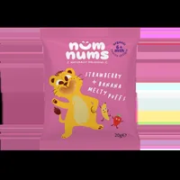 Pufuleti cu capsuni si banana Bio, 20g, Num Nums