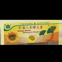 Ginkgo Biloba, Ginseng si Royal Jelly, 10 fiole, Yongkang International