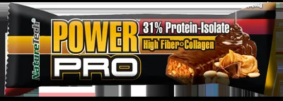 Baton energizant cu unt de arahide Power Pro, 80g, Nature Tech