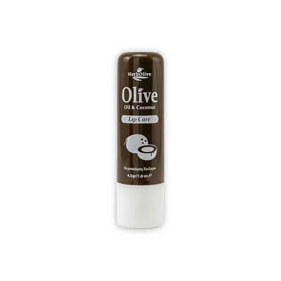 Balsam de buze cu ulei de masline si aroma de nuca de cocos, 4.5g, Herbolive