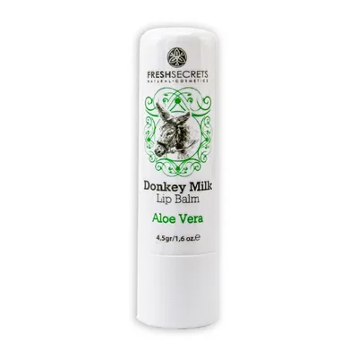 Balsam de buze cu lapte de magarita si aloe vera SPF30, 4.5g, Fresh Secrets