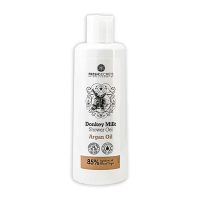 Gel de dus cu lapte de magarita si ulei de argan, 200ml, Fresh Secrets