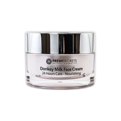 Crema de fata hranitoare 24h cu lapte de magarita, 50ml, Fresh Secrets