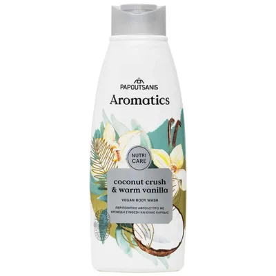 Gel de dus cu parfum de cocos si vanilie Nutri Care, 600ml, Aromatics