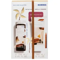 Pachet Vanilla Cinnamon Gel de dus 250ml + Lapte de corp 200ml, Korres