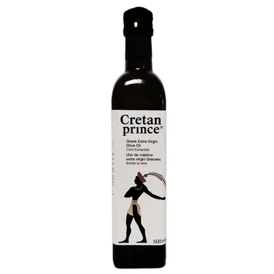 Ulei de masline extravirgin in sticla Printul Cretan, 1l, Creta Oil