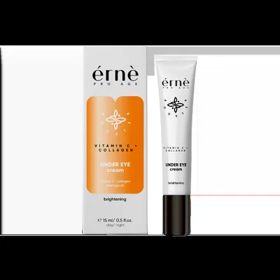 Crema iluminatoare pentru ochi cu Vitamina C si Colagen, 15ml, Erne