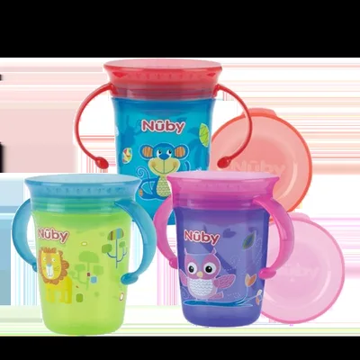 Wonder Cup decorat cu manere 360 grade +6 luni, 240ml, Nuby
