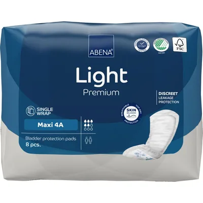 Absorbante anatomice incontinenta moderata, light maxi 4A, 8 bucati, Abena
