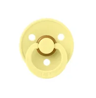 Suzeta din latex cu tetina rotunda 0 luni+ Colour Sunshine, 1 bucata, Bibs