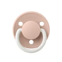Suzeta fosforescenta din latex cu tetina rotunda 0 luni + Blush De Lux Glow, 1 bucata, Bibs