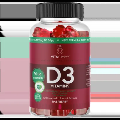 Vitamina D3 ursuleti gumati vegani, 60 jeleuri, Vitayummy